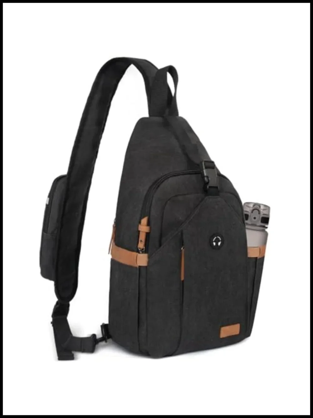 Men's Sling Bag Crossbody Anti-Theft Water Resistant with Pockets Travel Hiking